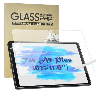Secpeak 2 Pack Screen Protector Compatible With Samsung Galaxy Tab A9 Plus 2023,1 Paperfeel Screen Protector + 1 Tempered Film Screen Protector, [Easy Installation] [Bubble Free]
