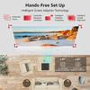 HD 4K Bluetooth Home Smart Wifi Projector with 200''Screen, Trackolor J5 LCD 350ANSI Movie Projector Compatible with iOS/Android Phone/Tablet/Laptop/PC/USB /DVD/Game Console PS5/Speaker view 3