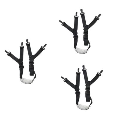 GLEAVI 3pcs Safety Helmet Mandibular Fabric Strap Chin Rest Adjustable Buckle for Youth Football