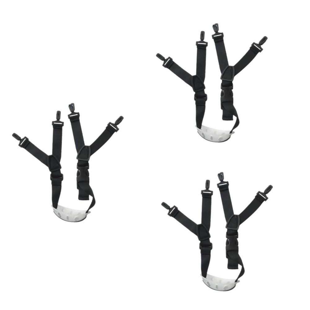 GLEAVI 3pcs Safety Helmet Mandibular Fabric Strap Chin Rest Adjustable Buckle for Youth Football
