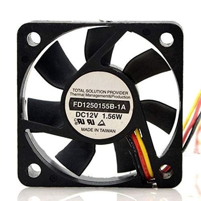 FD1250155B-1A Y.S.TECH 12V 50mm Cooling Fan 5010 1.56W 3-Wire Double Ball Cooling Fan
