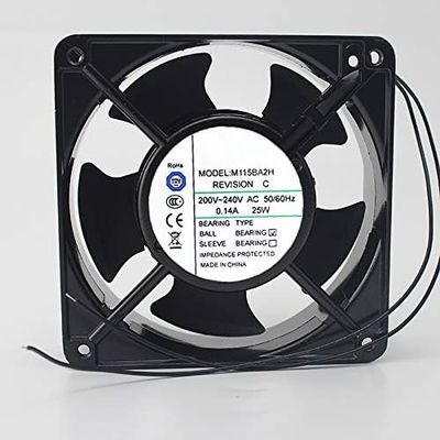 M115BA2H Mutual-Motor 200/240V 120mm Cooling Fan - 12038 0.14A 25W 2-Wire Cooling Fan