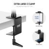 NEEWER Upgraded Overhead Camera Rig with Trifold Camera Boom Arm (Max Load 2lb), 47"/1.2m Telescopic Desk Mount Stand (Max Load 8.8lb) with Phone Clamp Ball Head for LED Light Webcam Mic, TL253A+MH022 view 4