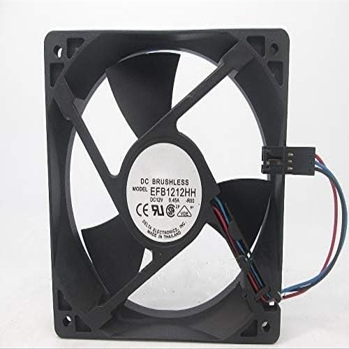 for 12V 120mm Delta EFB1212HH Cooling Fan - 0.45A 12025 12cm 3-Wire Cooling Fan