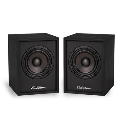 Electrohome Huntley Powered Bookshelf Speakers with Built-in Amplifier and 3" Drivers for Turntable, TV, PC and Wireless Music Streaming Featuring Bluetooth 5, RCA and Aux (EB10B)