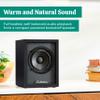 Electrohome Huntley Powered Bookshelf Speakers with Built-in Amplifier and 3" Drivers for Turntable, TV, PC and Wireless Music Streaming Featuring Bluetooth 5, RCA and Aux (EB10B) view 2