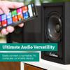Electrohome Huntley Powered Bookshelf Speakers with Built-in Amplifier and 3" Drivers for Turntable, TV, PC and Wireless Music Streaming Featuring Bluetooth 5, RCA and Aux (EB10B) view 3