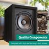 Electrohome Huntley Powered Bookshelf Speakers with Built-in Amplifier and 3" Drivers for Turntable, TV, PC and Wireless Music Streaming Featuring Bluetooth 5, RCA and Aux (EB10B) view 4