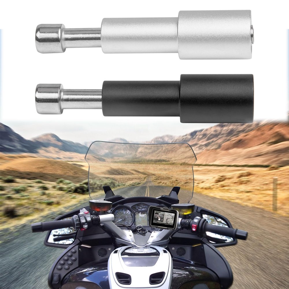 TaTonCycle Cell Phone Navigation GPS Mount Extension Mount Extension Rod Cell Phone Navigation Holder fit for K1600GT K1600GTL R1200RE R1200RT R1250RS R1250RT (Silver)