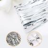 10 Pack Silver Foil Curtain Backdrop 3.2ft x 9.8ft Metallic Tinsel Foil Fringe Curtains Streamer Photo Booth Backdrop for Birthday Party Engagement Bachelorette Party Decorations (Silver) view 4