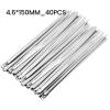 20/40Pcs Stainless Steel Cable Ties Reusable Self-Sealing Fastening Tie Multi-Purpose Metal Hardware Cable Organizer (Color : 40pcs4.6x150mm) view 2