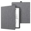 Fintie Slimshell Case for 10.2" Kindle Scribe (2024/2022 Release) - Slim Lightweight Premium PU Leather Book Folio Cover, Auto Sleep/Wake with Pen Holder, Gray view 1