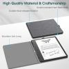 Fintie Slimshell Case for 10.2" Kindle Scribe (2024/2022 Release) - Slim Lightweight Premium PU Leather Book Folio Cover, Auto Sleep/Wake with Pen Holder, Gray view 4