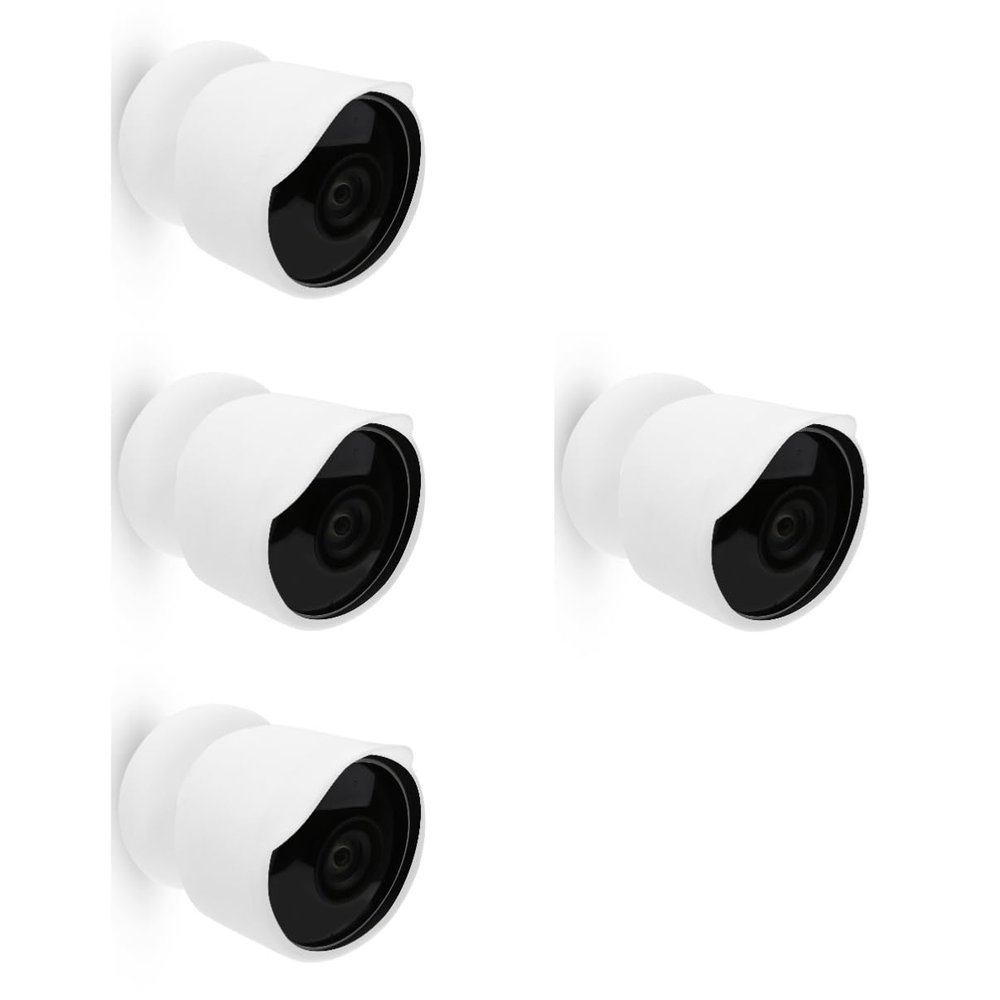 Gadpiparty 4pcs Outdoor Camera Cover Protector for Nest Security Cameras Weatherproof Sunshade Case Complete Coverage for Rain Sun for Outdoor Use