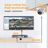 PANOOB 16 Channel Security Camera System, 12x 5MP Wired IP Turret Dome PoE Camera Outdoor, AI Human Detection, Built-in Mic, Remote Access, 4K 16 Channel NVR 4TB HDD for 24-7 Recording, PD93A1216-5M view 2