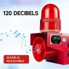 EOKHEOY Alarm Siren with Strobe Light 120dB Sound 25W Outdoor Waterproof Emergency Security Siren with Adjustable Volume Tone DC12V EOK-TG01T view 2