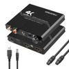 SDKDZKG 2.0 Audio Extractor, 4K HDMI Audio Converter to HDMI + Optical Spdif Toslink + 3.5mm Stereo + RCA L/R with Volume Control Support 4K@60Hz HDCP 2.2 HDR 3D YUV 4:4:4 view 1