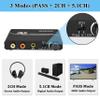 SDKDZKG 2.0 Audio Extractor, 4K HDMI Audio Converter to HDMI + Optical Spdif Toslink + 3.5mm Stereo + RCA L/R with Volume Control Support 4K@60Hz HDCP 2.2 HDR 3D YUV 4:4:4 view 4