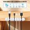 AhaStyle Cable Clips, 3 Pack Cord Holders Cable Organizer Self Adhesive view 2