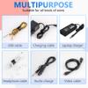 120 PCS 5/6/8 Inch Cord Wraps for Charging Cords  Data Cable Organizer Ties  Reusable Cable Ties  Electrical Wire Straps, Black view 4