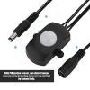 5A Led Strip Sensor Power Switch, 6?24V Mini PIR Infrared Motion Switch for LED Strip Light(Black) view 3