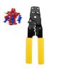 Agiiman Crimping Tool Multifunctional Crimper Stripper Cutter 10-26AWG Terminal Crimp Hand tool Bare&Normal Terminal (Color : Plier Set) view 1
