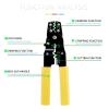 Agiiman Crimping Tool Multifunctional Crimper Stripper Cutter 10-26AWG Terminal Crimp Hand tool Bare&Normal Terminal (Color : Plier Set) view 3