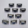 10pcs Electrical Equipments Supplies DB9 Connector Male Harpoon DP9 180-degree Vertical line Male Harpoon Welded Plate with Fixing Screws (5Male+5Female) view 1