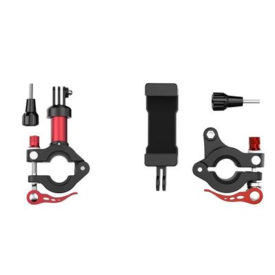 Drone Accessories for Alloy Bike Mount Clamp Action Camera Holder for Bicycle Mobile Phone Navigation Bracket for GoPro 9 Insta360 One R Action Camera (Size : Combo)