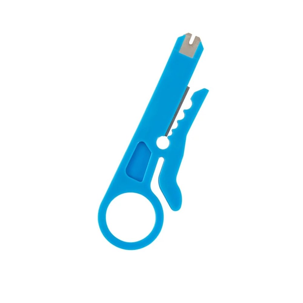 DEMCAY 4Colors Mini Pocket Portable Wire Stripper Knife Crimper Pliers Crimping Tool Cable Stripping Wire Cutter Crimpatrice Tool Parts (Color : 1PCS)