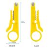 DEMCAY 4Colors Mini Pocket Portable Wire Stripper Knife Crimper Pliers Crimping Tool Cable Stripping Wire Cutter Crimpatrice Tool Parts (Color : 1PCS) view 4