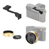 JJC Metal Thumb Grip Support + Lens Hood Lens Cap Cover Kit for Leica Q3 Camera view 1
