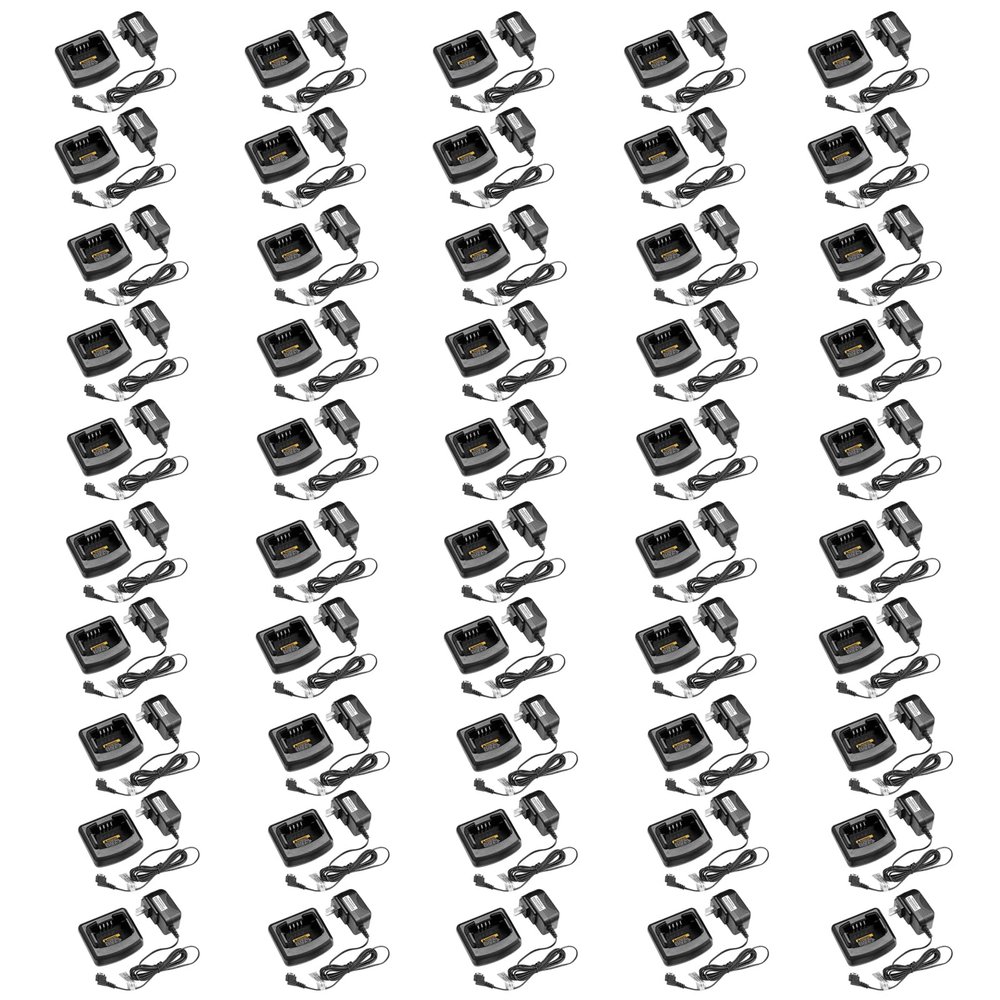 (50PCS) RLN6305 RLN6304 Charger [2025 New Version] for Motorola RDU4100 CP110 RDM2070D RDU4160D RDU2080D RDV5100 RDM2020 RDU2020 RLN6308 RLN6351 RLN6351C RLN6332A RLN6175A Charger