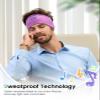 Perytong Sleep Headphones Wireless, Bluetooth Sports Headband Headphones with Ultra-Thin HD Stereo Speakers Perfect for Sleeping,Workout,Jogging,Yoga,Insomnia, Air Travel, Meditation (Violet) view 3