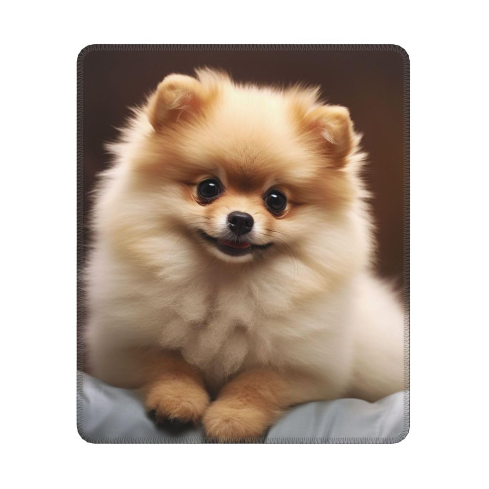 BTCOWZRV Cute Pomeranian Dog Print Mouse Pad Non-Slip Rubber Mouse Mat 10 X 12 in Personalized Gaming Mousepad Desk Accessories for Laptop Home Office Men Women Gifts