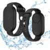 FGERWZ2 Pack for Samsung Galaxy Smart Tag 2 Bracelet, Soft Silicone Case SmartTag 2 Holder Hidden Wristband Waterproof Full Cover Watch Band for Toddler Child Elderly (Black+Black) view 1