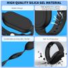 FGERWZ2 Pack for Samsung Galaxy Smart Tag 2 Bracelet, Soft Silicone Case SmartTag 2 Holder Hidden Wristband Waterproof Full Cover Watch Band for Toddler Child Elderly (Black+Black) view 4