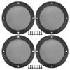 ACROPIX Universal 3" Car Speaker Grills Cover Mesh Round 3 Inch Audio Speaker Subwoofer Guard Protector Case with Mounting Screws Iron Matte Black - Pack of 4 view 1