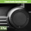 ACROPIX Universal 3" Car Speaker Grills Cover Mesh Round 3 Inch Audio Speaker Subwoofer Guard Protector Case with Mounting Screws Iron Matte Black - Pack of 4 view 2