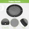 ACROPIX Universal 3" Car Speaker Grills Cover Mesh Round 3 Inch Audio Speaker Subwoofer Guard Protector Case with Mounting Screws Iron Matte Black - Pack of 4 view 4