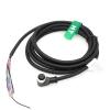 HangTon Power IO Cable M12 A-Coded 12 Pin Female Right Angle to Flying Lead for Cognex Data Man 260 280 300 360 380 370 470 580 in Sight 7000 2800 9000 3800 Sensor Reader 8m view 2