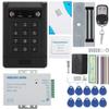 Door Access Control System Kit, Door Access Control Machine, Power, Magnetic Lock, Doorbell,Remove Control, 10 Keyfobs, Exit Button view 1