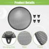 ACROPIX Universal 12" Car Speaker Grills Cover Mesh Round 12 Inch Audio Speaker Subwoofer Guard Protector Case with Screws and Clips Iron Black - Pack of 4 view 4