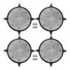 ACROPIX Universal 10" Car Speaker Grills Cover Mesh 10 Inch Audio Speaker Subwoofer Guard Protector Case with Mounting Screws ABS Black - Pack of 4 view 1