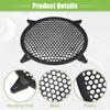 ACROPIX Universal 10" Car Speaker Grills Cover Mesh 10 Inch Audio Speaker Subwoofer Guard Protector Case with Mounting Screws ABS Black - Pack of 4 view 4