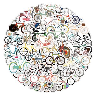 100 Pcs Bike Stickers Pack for Kids Teens Adults, Colourful Bicycle Waterproof Vinyl Decals, Outdoor Sports Bicycle Race Stickers for Water Bottles Luggage Computer Skateboard Laptop Phone Case Bike