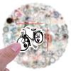 100 Pcs Bike Stickers Pack for Kids Teens Adults, Colourful Bicycle Waterproof Vinyl Decals, Outdoor Sports Bicycle Race Stickers for Water Bottles Luggage Computer Skateboard Laptop Phone Case Bike view 2