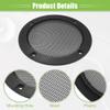ACROPIX Universal 4" Car Speaker Grills Cover Mesh Round 4 Inch Audio Speaker Subwoofer Guard Protector Case with Mounting Screws Iron Matte Black - Pack of 4 view 4