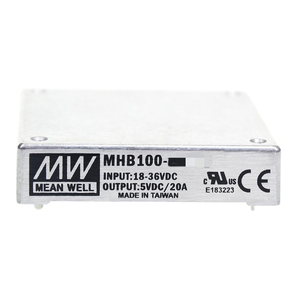 Mean Well MHB 100W 5V 0-20A Power Supply Converter MHB100-24S05 DC-DC Single Output Switching Power Supply Driver Transformer with Remote Sensing, Remote Switching Function