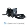 220V 600W 60ST-M01930 AC Servo motor 1.91N Single-Phase permanent magnet Matched Driver A1-SVD15 with RS-232 /RS-485 (Size : With brake) view 2